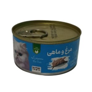 کنسرو غذای گربه وکسی مدل مرغ و ماهی وزن 110 گرم